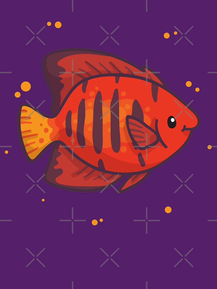 Flame Angelfish (Huevember 2018) by bytesizetreas