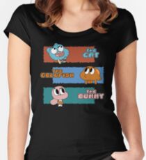 The Cat, The Goldfish and the Bunny Women's Fitted Scoop T-Shirt