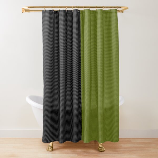 60's Olive Branch Shower Curtain