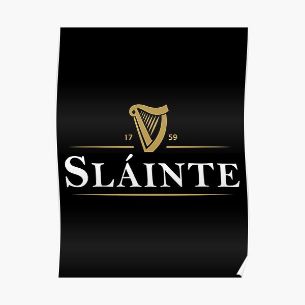 Ireland Slainte Drink Poster
