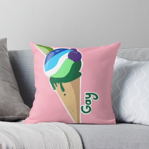 Aperçu de l'œuvre Icecream drapeau gay pride créée et vendue par LuminousSky.