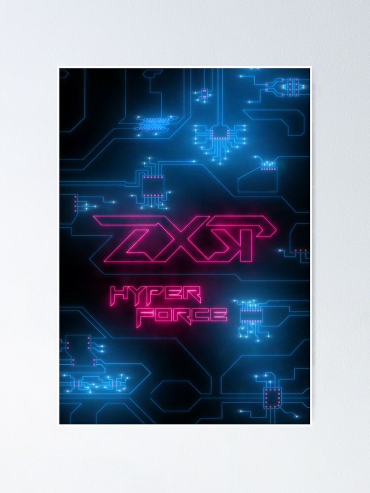 Thumbnail 1 of 3, Poster, ZXSP Hyper Force poster designed and sold by zxspmusic.