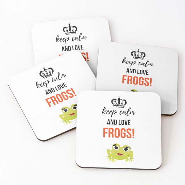 Item preview, Keep Calm And Love Frogs! designed and sold by PinkPandaPress.