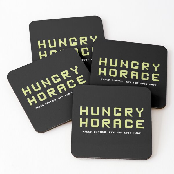 Item preview, Hungry Horace - 8-bit Logo designed and sold by RetroTrader.