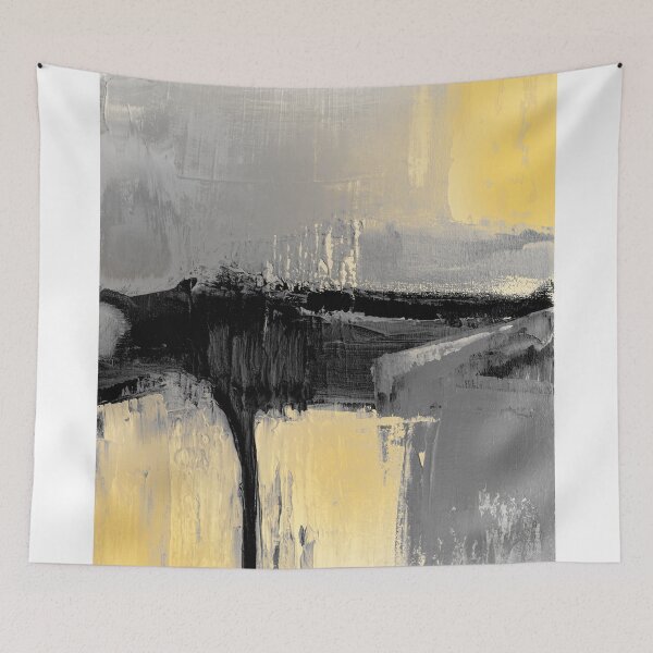 Item preview, black yellow abstract designed and sold by ElaSzczepaniak.