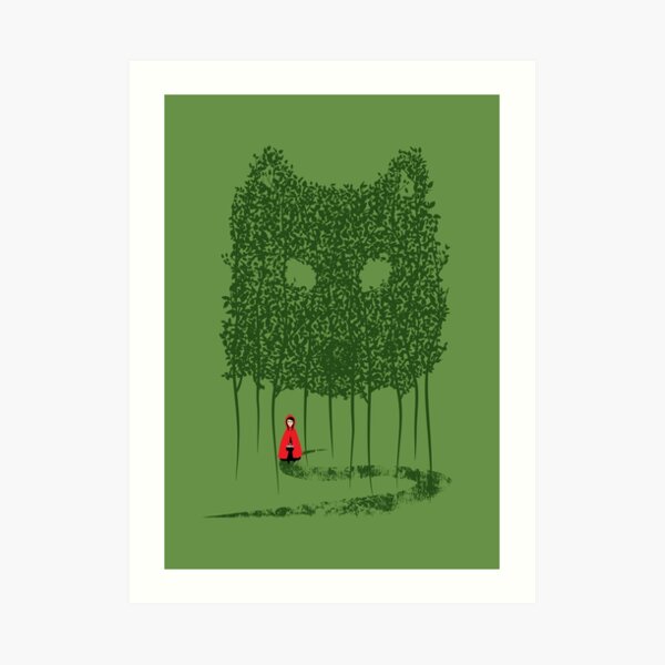 Red & The Wolf Art Print