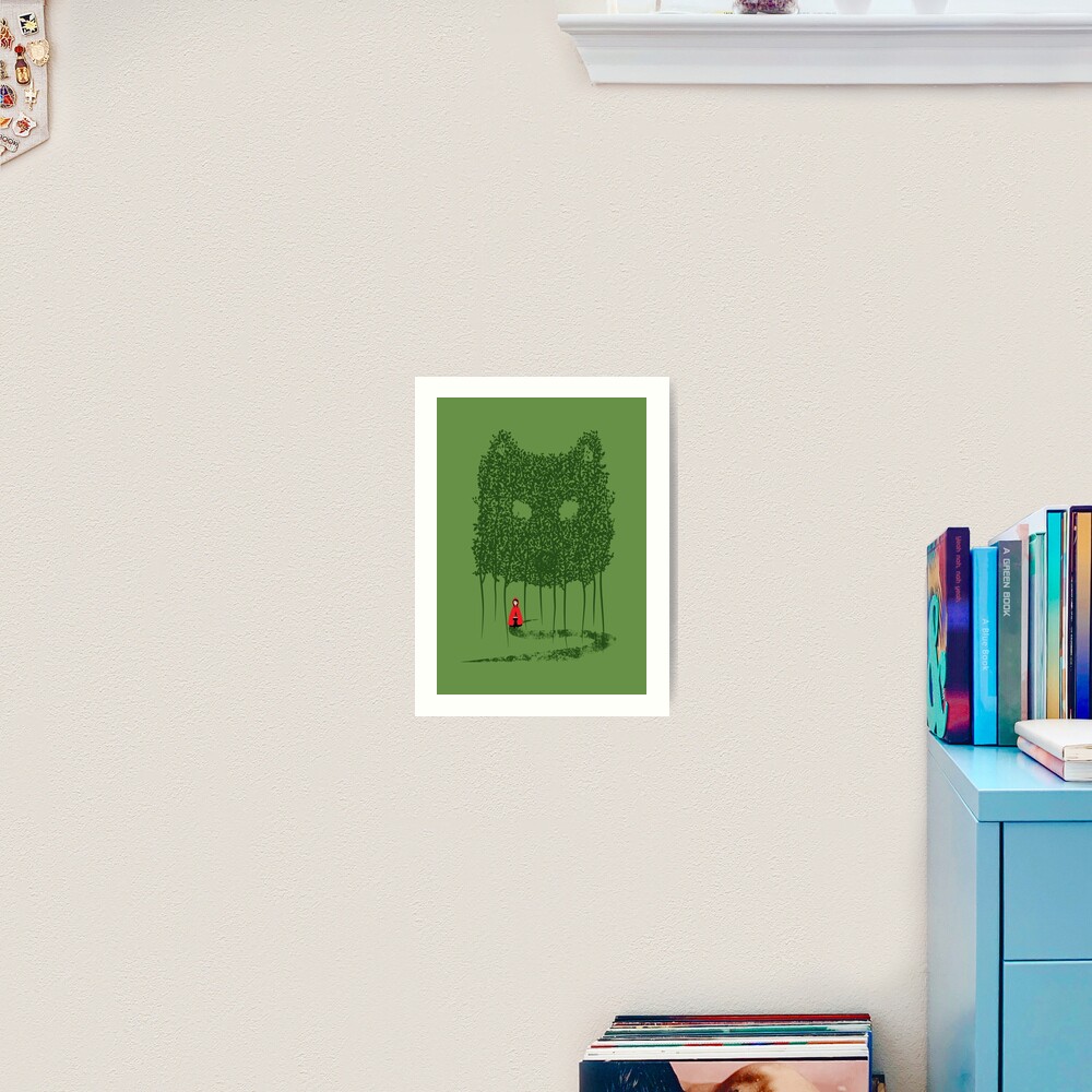 Red & The Wolf Art Print