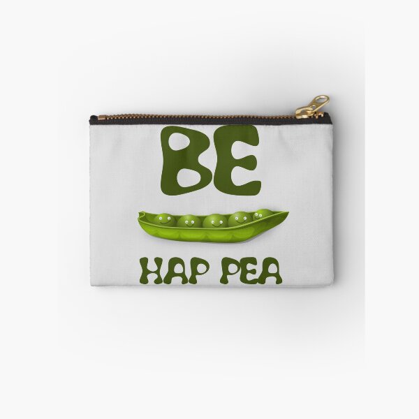 Item preview, Be hap pea, cute peas in a row designed and sold by NerdySherds.