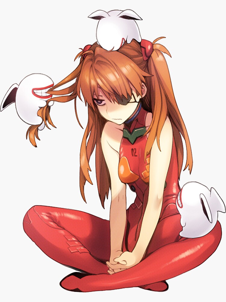 asuka waifu Sticker
