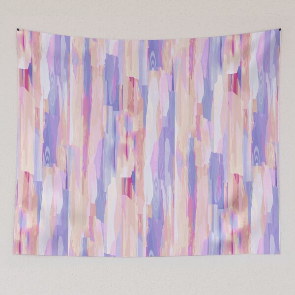 Item preview, Colorful Brush Texture Abstract Stripes  designed and sold by hutofdesigns.