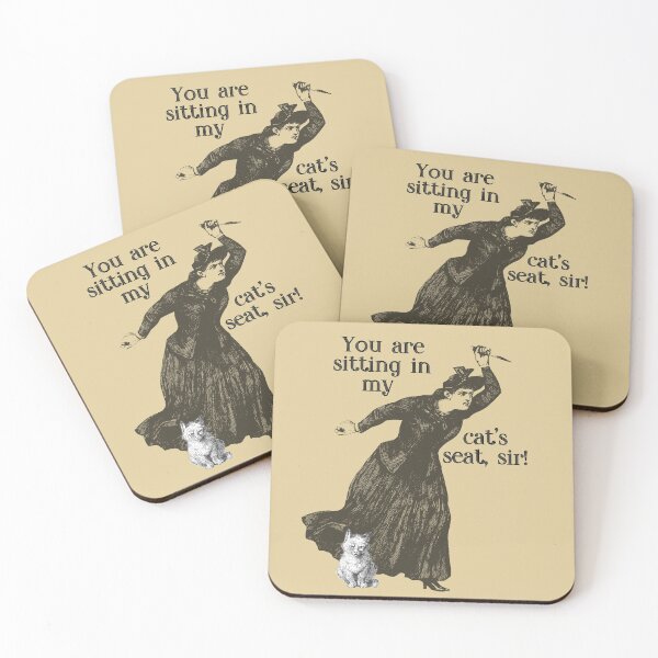 Item preview, Witch and Cat - You are sitting in my cat's seat, sir! designed and sold by ThreeHaresMedia.