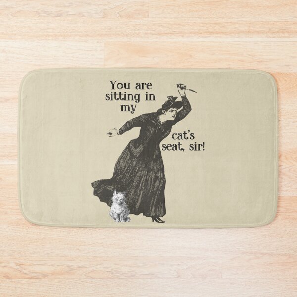 Item preview, Witch and Cat - You are sitting in my cat's seat, sir! designed and sold by ThreeHaresMedia.