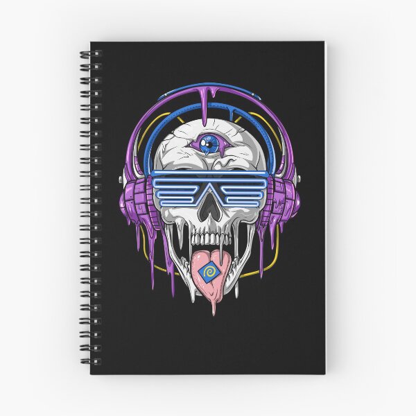 Artikelvorschau, Psytrance psychedelischer Schädel entworfen und verkauft von underheaven.