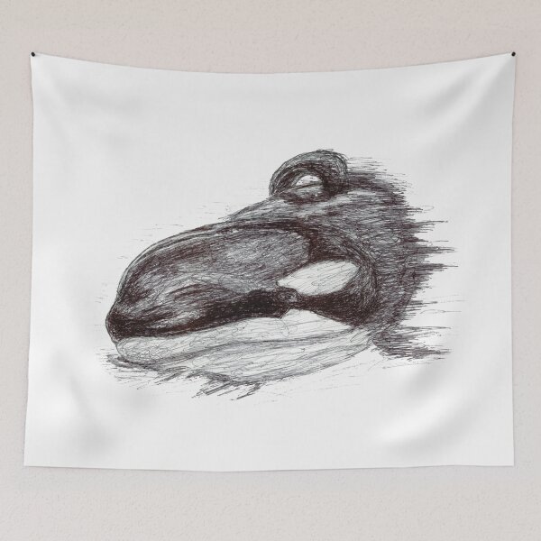 Item preview, Keet the Killer Whale Scribble designed and sold by ArtyOrca.