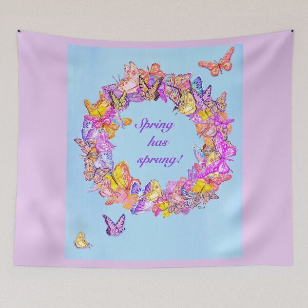 Item preview, SPRING BUTTERFLY WREATH designed and sold by Judy Mastrangelo.