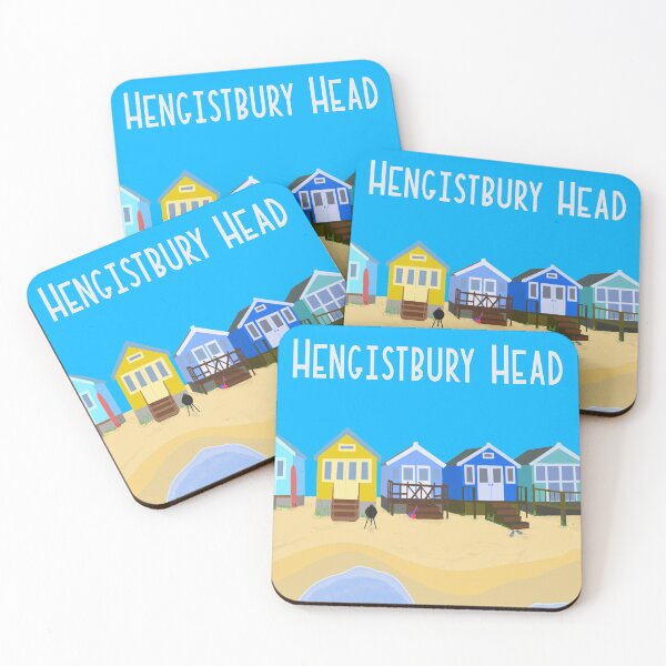 Item preview, Hengistbury Head, Mudeford spit  beach huts illustration.  designed and sold by Zoe Jane Designs.