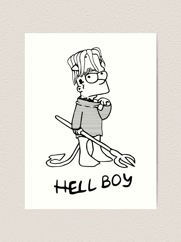 hellboy lil peep cartoon