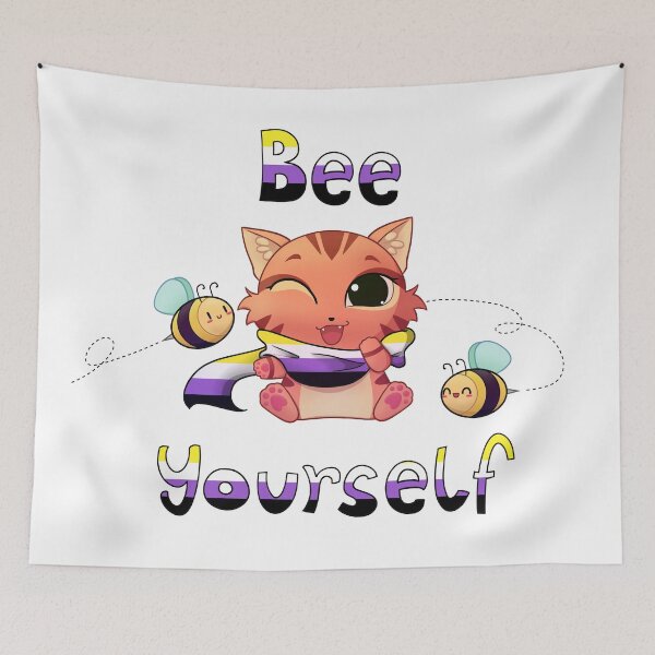 Item preview, Bee Yourself - Nonbinary Flag designed and sold by Lady-Zalya.