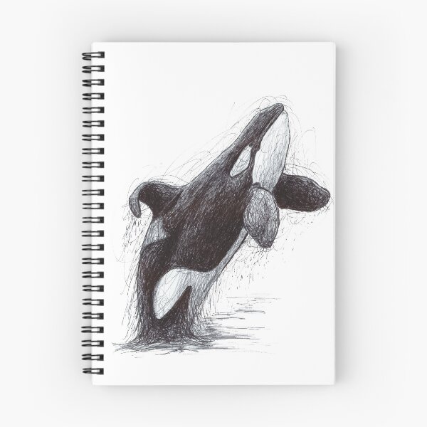 Item preview, Ulises the Killer Whale Scribble designed and sold by ArtyOrca.