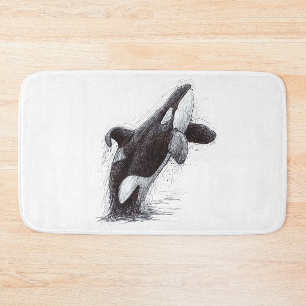 Item preview, Ulises the Killer Whale Scribble designed and sold by ArtyOrca.