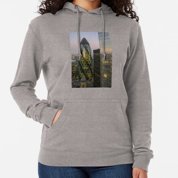 The beauty of the Gherkin in the evening Lightweight Hoodie
