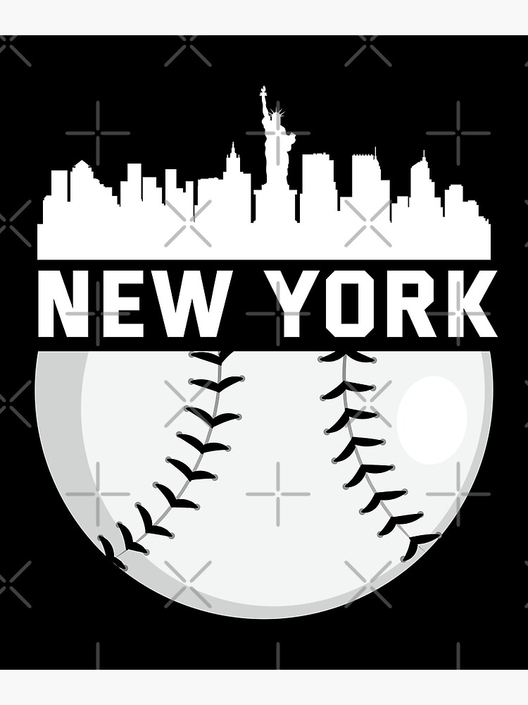 Perfect New York City Baseball Downtown NYC Skyline Gift T-Shirt