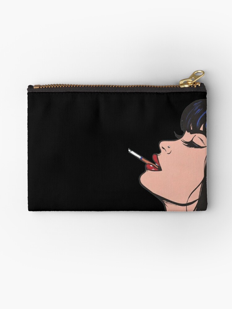 LIPSTICK CASE IN TRIOMPHE CANVAS - BLACK