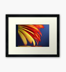 Yellow with Red - Pastel Framed Print