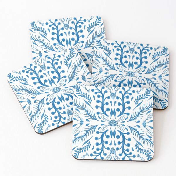 Item preview, Watercolour blue floral surface pattern design. designed and sold by Zoe Jane Designs.