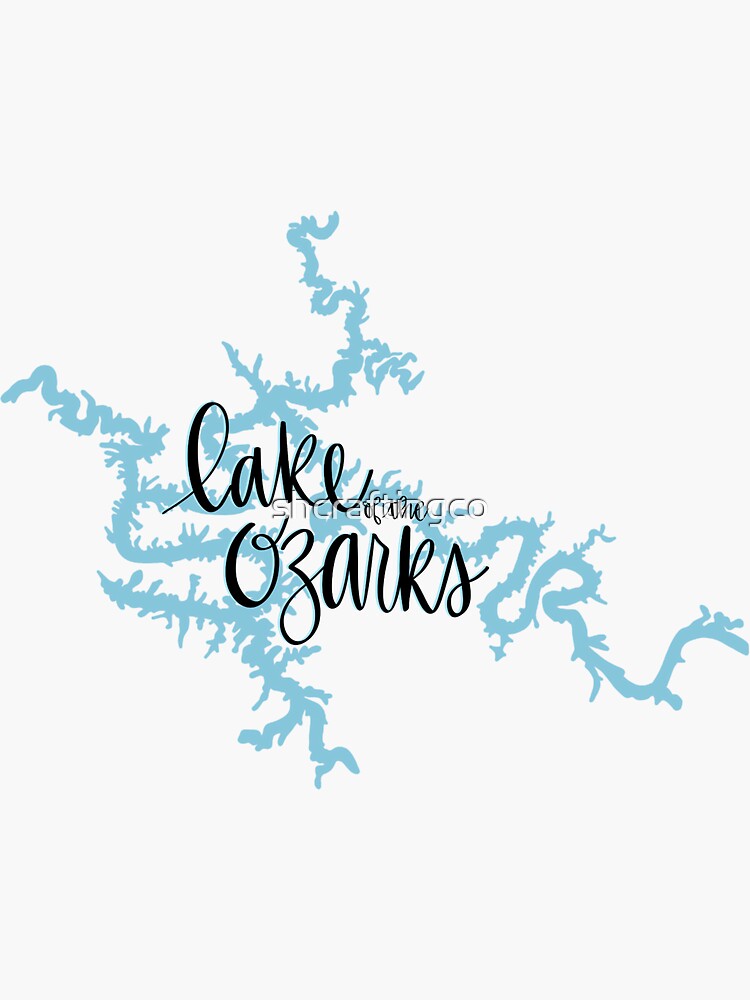 Lake Of The Ozarks Sticker For Sale By Shcraftingco Redbubble 8576