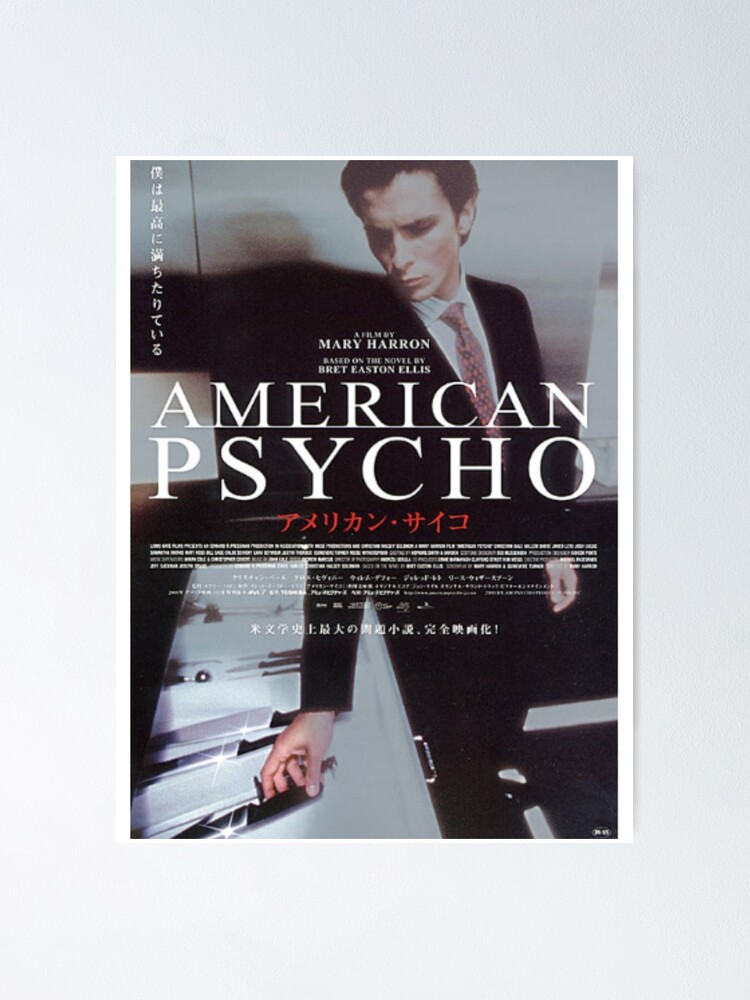 American Psycho Japanese Poster Poster By Francinemon Redbubble