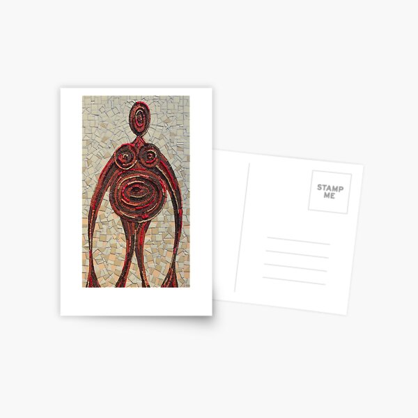 Earth Mother Mosaic by Sue Kerhaw Postcard