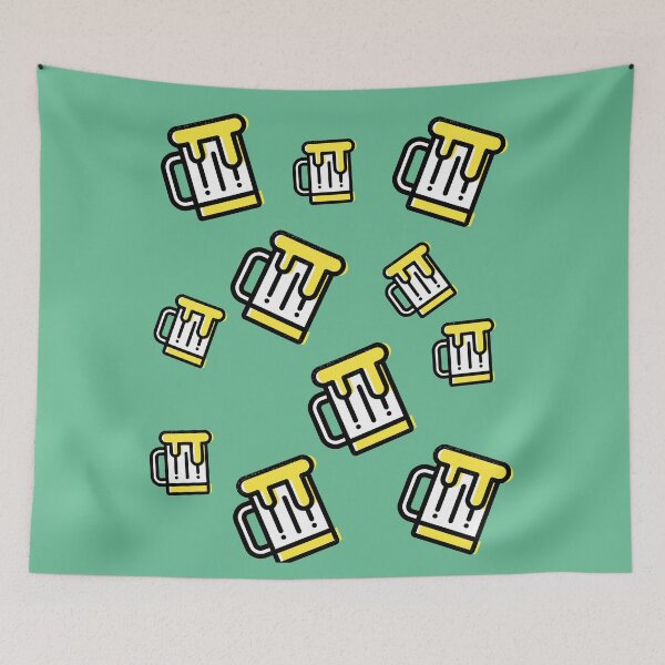 Item preview, Craft beer pattern, funny gift for a beer lover,  homebrewer, barman designed and sold by RoManSmArt.