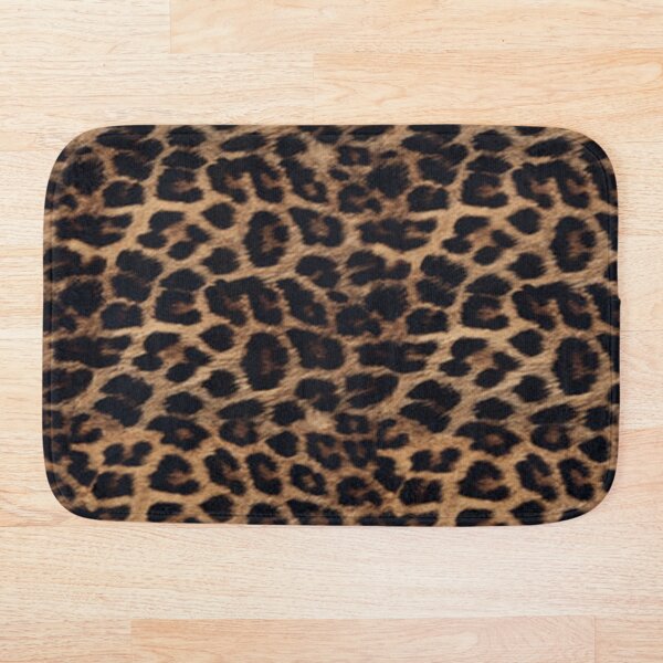 Leopard Print Bath Mat