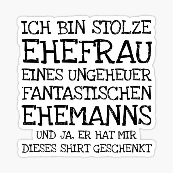 Ich Bin Stolze Ehefrau Eines Ungeheuer Fantastisc Sticker