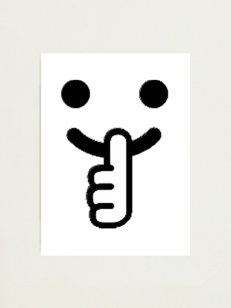 Impression Photo Chut Emoji Par Urban News Styl Redbubble