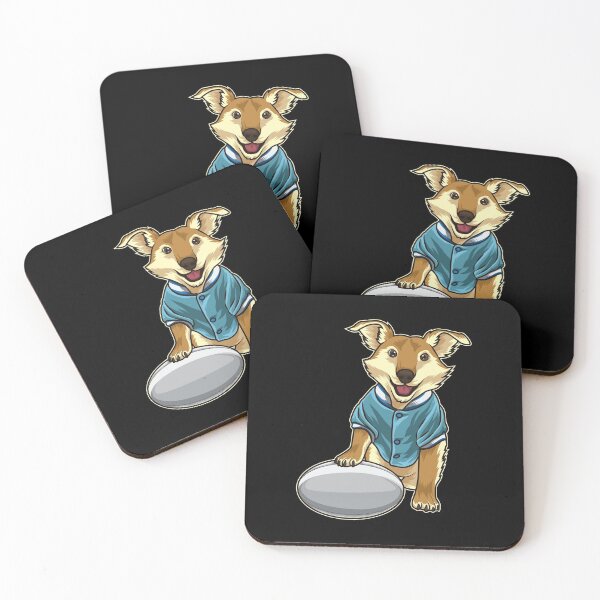 Item preview, Dog guards Rugby Ball designed and sold by anziehend.