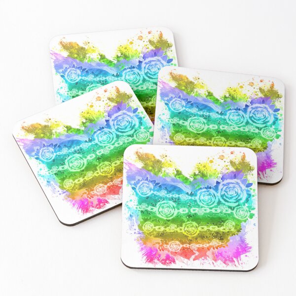 Item preview, Broken Rose Fused Heart Raibow Gradient designed and sold by Damian Strzechowski.