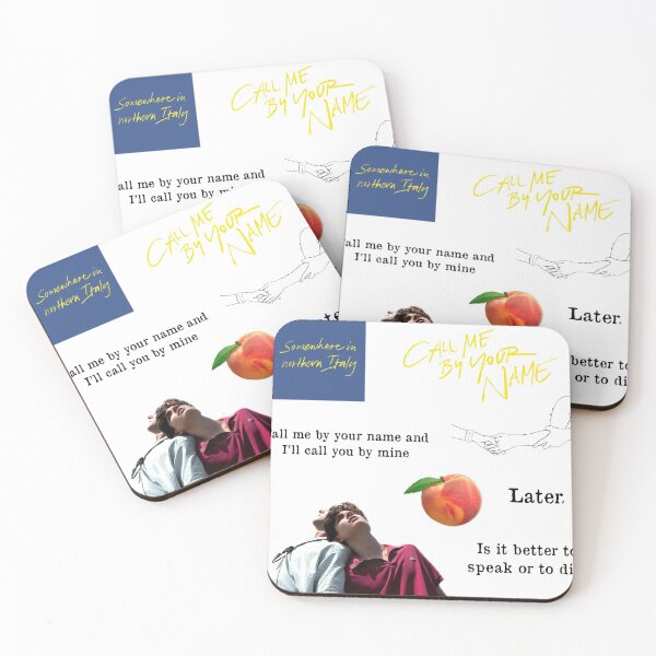 Item preview, Call me by your name sticker set designed and sold by aesthetics4you.