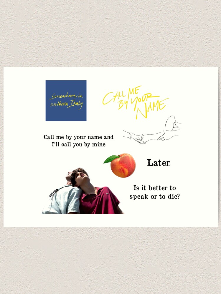 call me by your name sticker set art print by aesthetics4you redbubble