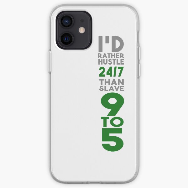 Hustle 24/7 - Green iPhone Soft Case