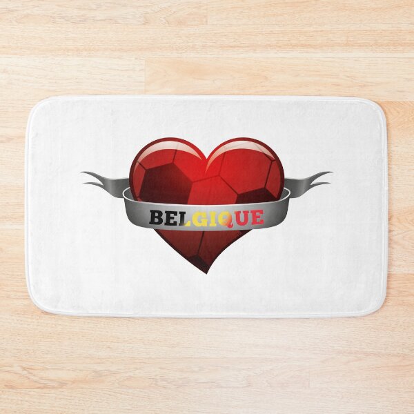 Item preview, Belgique Belgium soccer heart designed and sold by MarlowLoom.