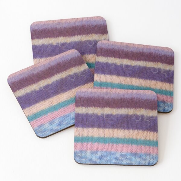 Item preview, fun vintage colorful stripes hand knitted designed and sold by pollywolly.