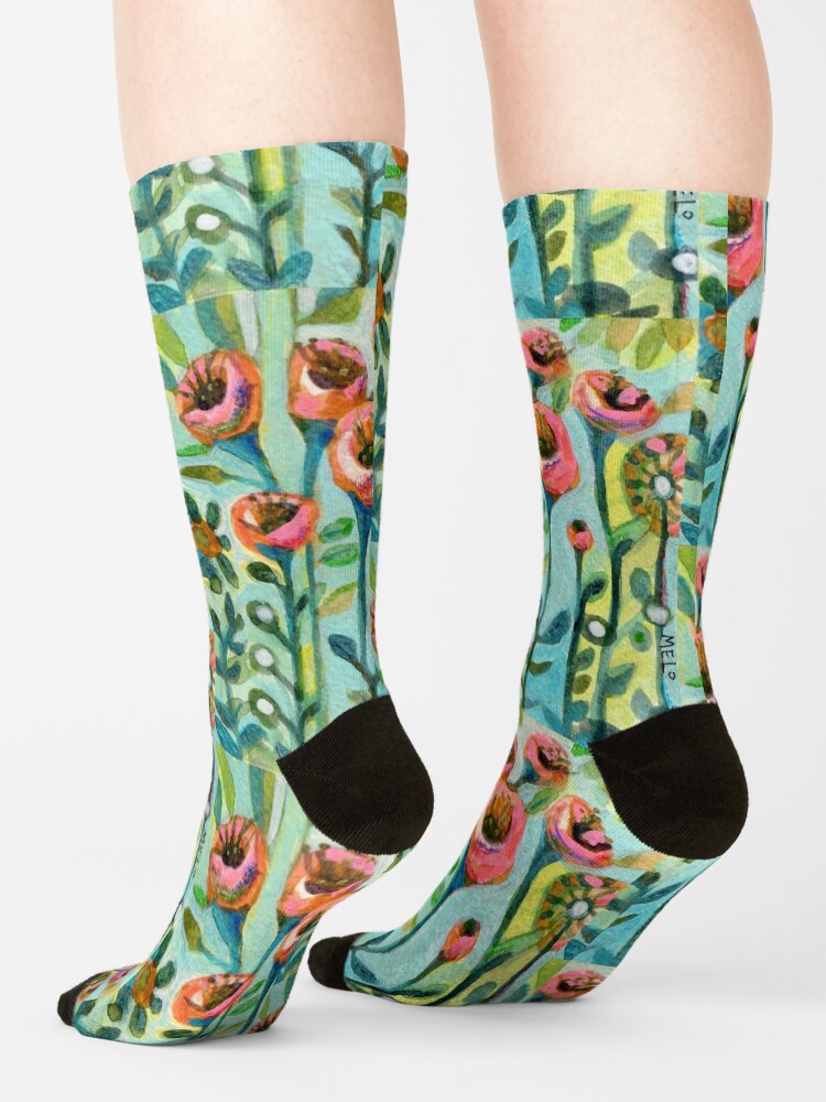Alternate view of Tulips in the Garden Socks