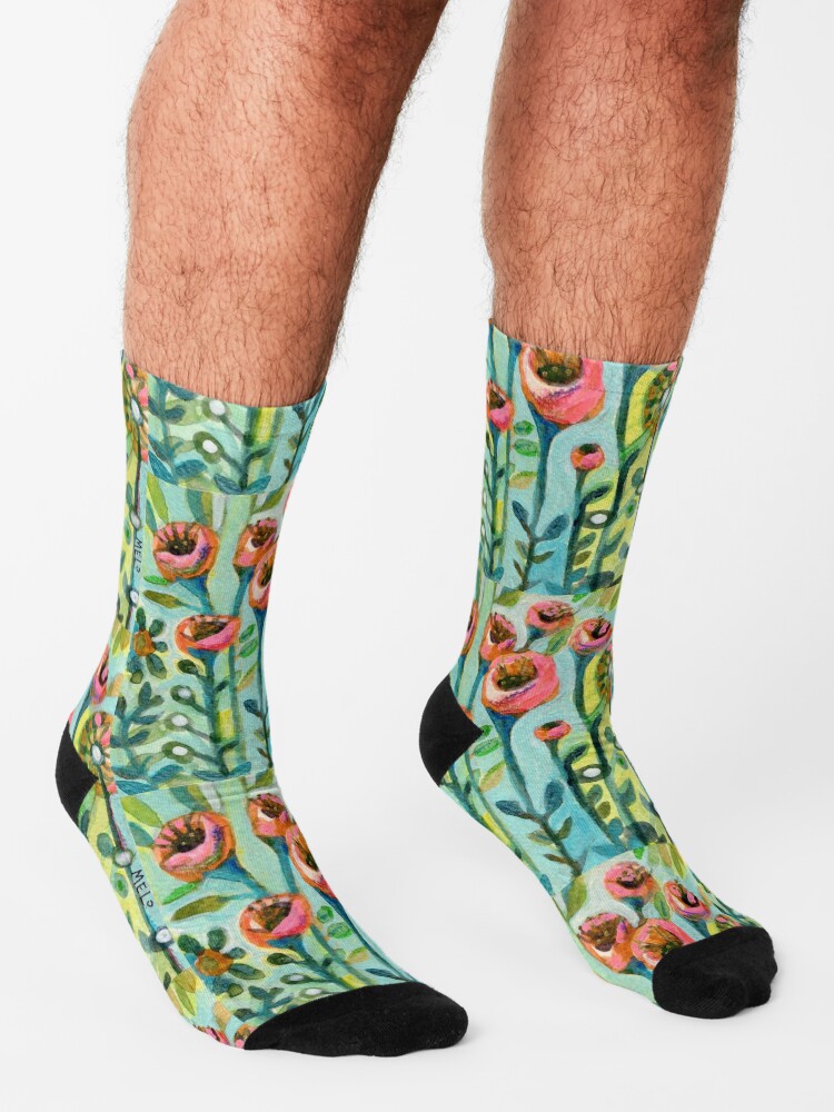 Alternate view of Tulips in the Garden Socks