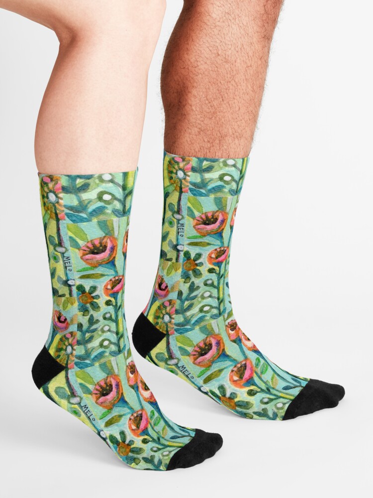Alternate view of Tulips in the Garden Socks