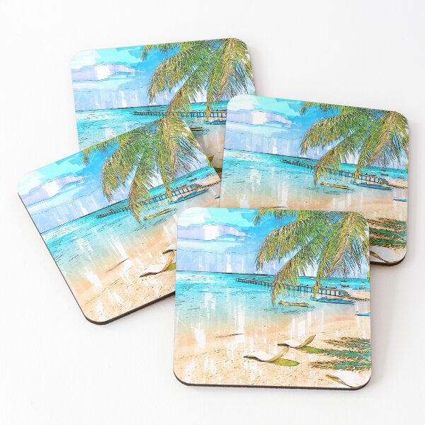 Item preview, Hermosa Playa Verano Polinesia Francesa designed and sold by ColortrixArt.
