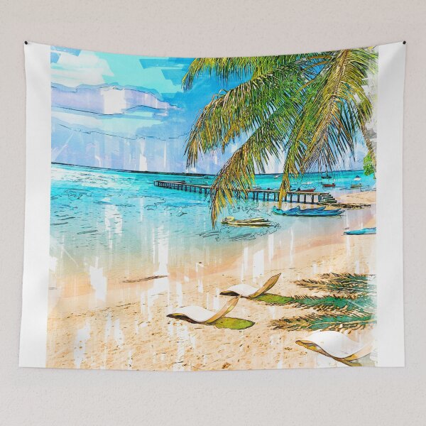 Item preview, Hermosa Playa Verano Polinesia Francesa designed and sold by ColortrixArt.