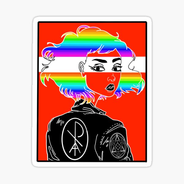 "Blank Stare" Sticker by ArtByWalrus Redbubble