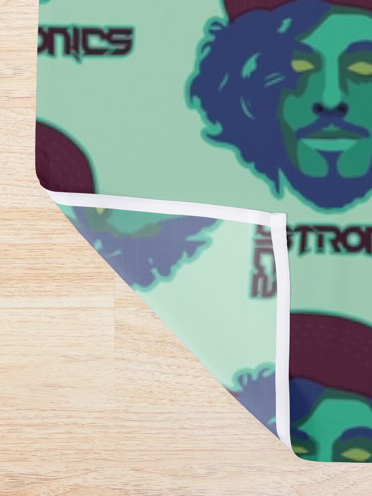 Alternate view of Subtronics head Shower Curtain